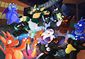 Charizard Day at the Hot Spring! (by Smlieichi) by flamecoil