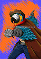 Cowboy Macaw Parrot