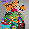 Halloween With ROTTMNT by Beezi26