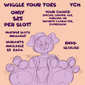 Oc-Toe-ber Wiggle Your Toes YCHs - OPEN!