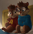 Alvin and Simon by KrimsonStinks