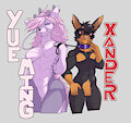 Yueming & Xander badge by gustav