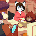 Fox and Mog Mall Date by rosetti