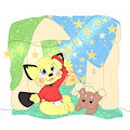 Bolty's Starry Pillowfort -By Yookey-