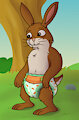 Cute Diapered Rabbit (From Franklin)