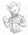 Tweak, the Punk Rock Hyena by Thorvolf