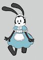 Oswald the Lucky Rabbit Maid by NegaFelix