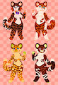 Tiger Adoptables [OPEN] by RickyThePumpkinPie