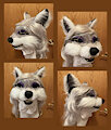 WIP - Fursuit head, Kimberly Moonglow by SpectralWolf
