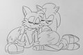 Sonic and Tails sleeping sketch