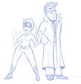 Batgirl and Gordon