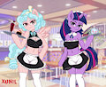 Pony Maid Cafe (Group) by xunil763