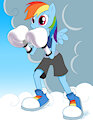 Boxer Rainbow Dash