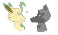 A Leafeon and a Poochy