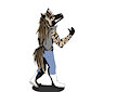 hiena rayada / striped hyena anthro