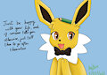 Jolteon's yearbook quote