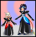 Two Princess Dress fan by metalzaki