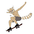 Request - Red Panda Skateboarding by Jaxneesen