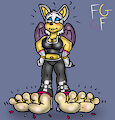 Rouge burst footwear