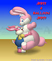 Jimmy and Balloon Bunny Side View [c] by Gato303