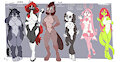*ADOPTABLES*__Punny gals by Fuf
