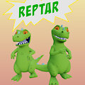 Reptar VRChat avatar by BizyMouse