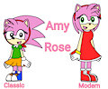 Classic Amy and Modern Amy