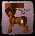 Ponysona:: PaperHeart by Shiverra