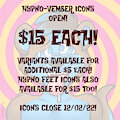 Hypno-Vember Icons OPEN! by AngelBlancoArts