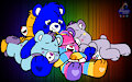Cuddles puddles between friends by SebGroupArts2009
