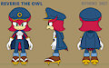 Reverie the Owl - reference sheet by LusciousGems