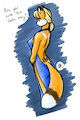Alexandra Williams: Blue Dress by Kenfoxx by FoxxyAlex