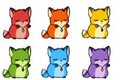 Rainbow Foxes - icons