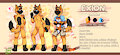 Commission for Enderpup - [REFERENCE SHEET] 🐾✨ by KuroDrunk