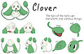 Clover reference sheet by Dinotello