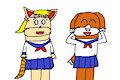 Voltette And Lolena In School Uniforms