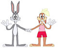 Bugs Bunny and Lola Bunny