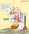 Cream going potty by Jugend (Colorized) by MarineOnThePottyArt