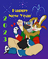 Happy New Year 2023 - Year of the Hare by kinkykeroro