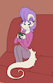 Sabrina Drinking Tea