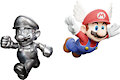 Metal Mario & Wing Mario