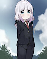 Kanna in a Suit by SleepyYetAwake