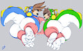 Bubble Dragon Sleeper Buddies by Deliciousprinnyjuice