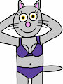 Alexa The Cat in Sleepwear/Underwear 2023 by MaxandRubyFan
