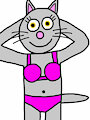 Alexa The Cat in Swimwear 2023 by MaxandRubyFan