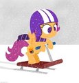 Scootaloo in the Snow by dtcx97