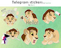 Telegram stickers for Avi J part 2