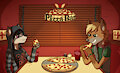 Dinner at Pizza Bat by SkAezzer