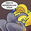 Link Stuck as a Bombchu by TrevorFox