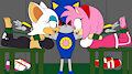 Amy and Rouge tickle capture Animated with sound by Sonicrock56